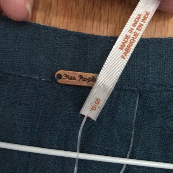 Free People Embroidered Teal tunic/dress - Picture 4 of 6